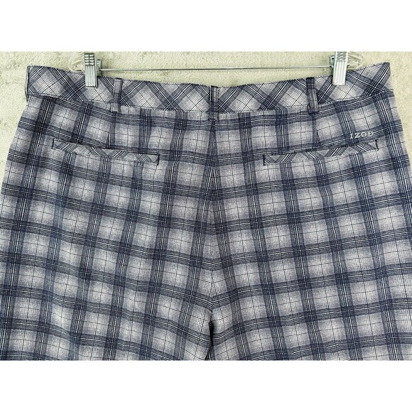 Izod Blue Plaid Stretch Breathable Lightweight Golf Shorts Men's Sz 42 - Picture 3 of 8